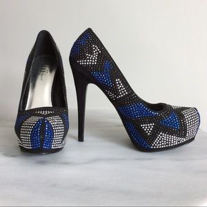 SHI BY JOURNEYS PLATFORM STILETTO HEELS SIZE 8.5